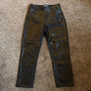 Abercrombie & Fitch Black Leather Pants
